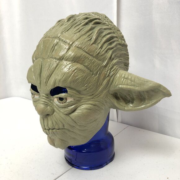 Vtg Yoda Collectors Rubber Mask Lucas Film TM Costume Made In Mexico - Picture 2 of 10